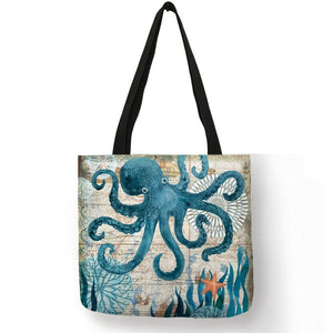 Customize Tote Bag Seahorse