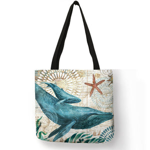 Customize Tote Bag Seahorse