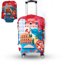 Load image into Gallery viewer, Thicker Blue City Luggage Travel Suitcase