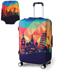 Thicker Blue City Luggage Travel Suitcase