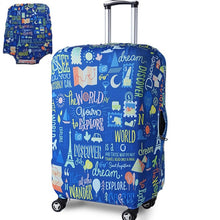 Load image into Gallery viewer, Thicker Blue City Luggage Travel Suitcase