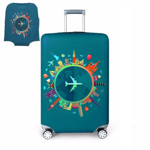 Thicker Blue City Luggage Travel Suitcase