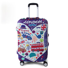 Load image into Gallery viewer, Thicker Blue City Luggage Travel Suitcase