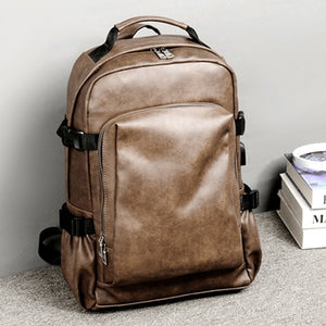 Vintage Laptop Leather Backpack