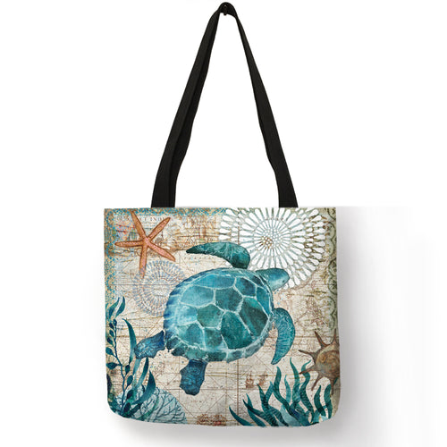 Customize Tote Bag Seahorse