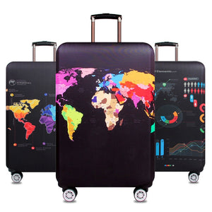 World Map Travel Luggage Suitcase