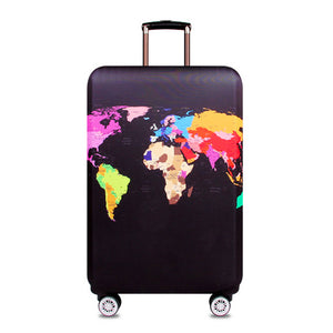 World Map Travel Luggage Suitcase