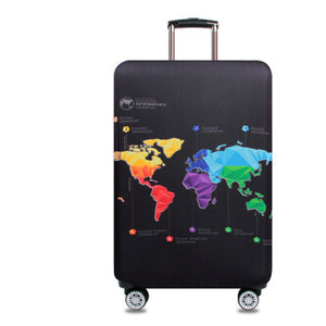 World Map Travel Luggage Suitcase