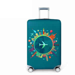 World Map Travel Luggage Suitcase